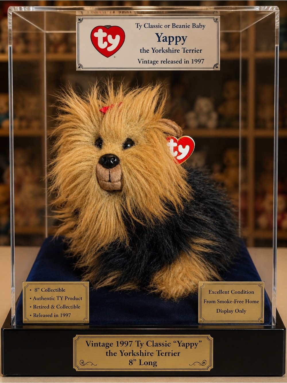 Ty Yappy Yorkshire Terrier Plush - Brown & Black